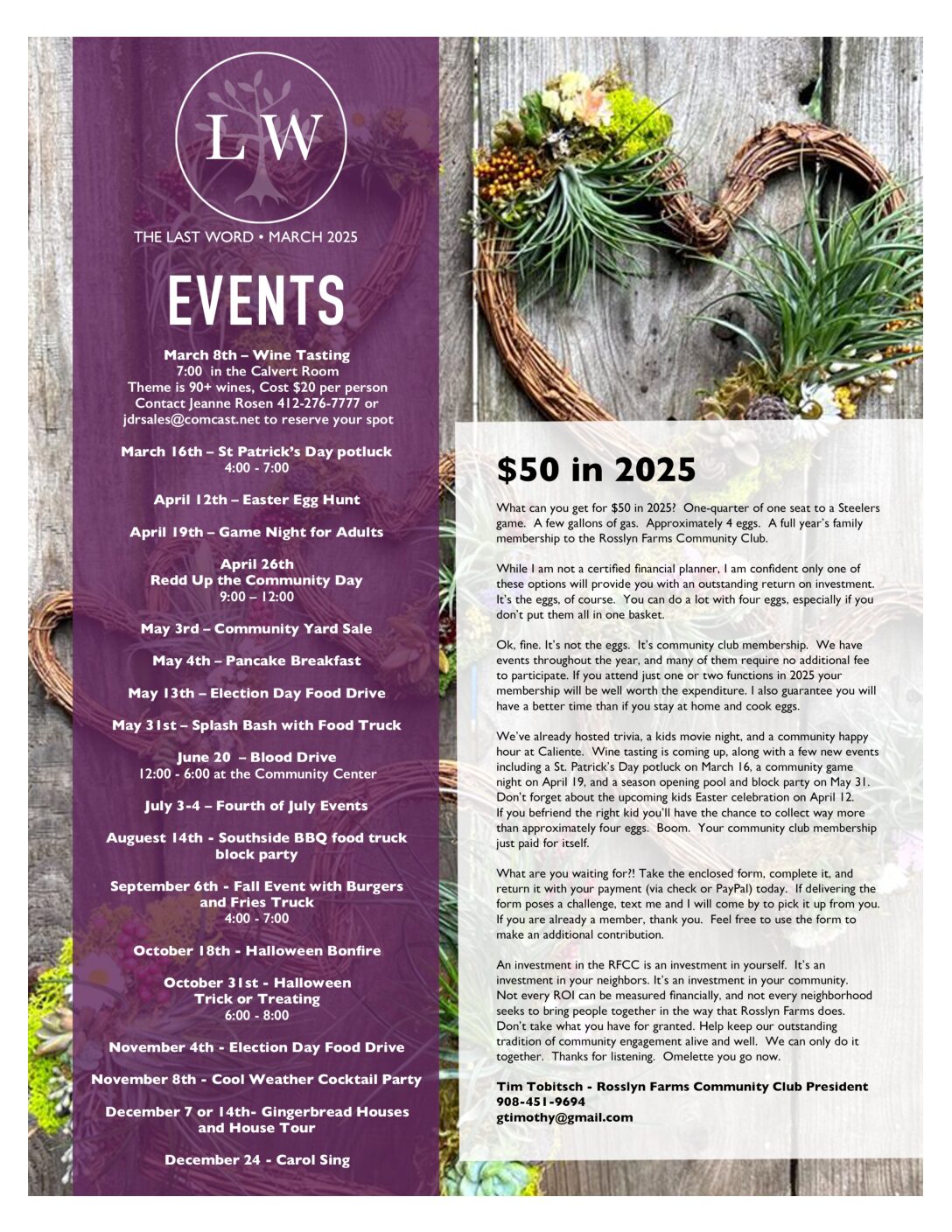 Thumbnail of the first page of 'Newsletter – March  2025'